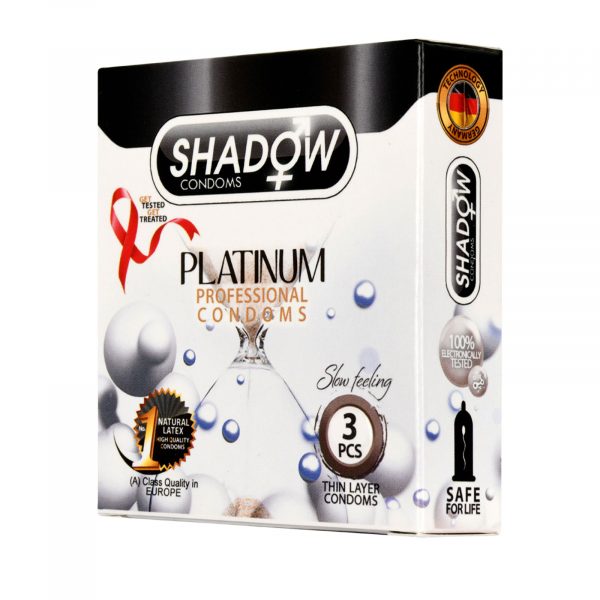 کاندوم شادو مدل پلاتینیوم (platinum) سه عددی