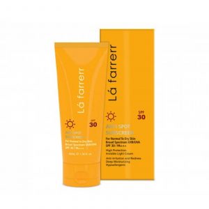 ضد آفتاب بی رنگ لافارر مخصوص پوست خشک و معمولی SPF 30