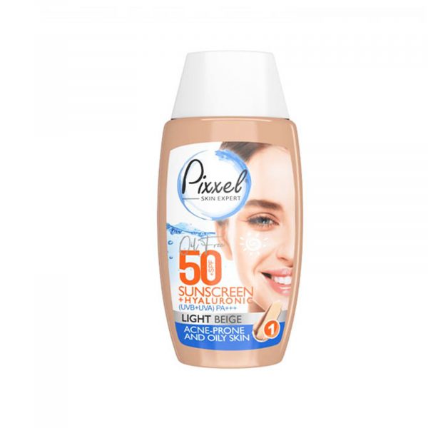 ضد‌ آفتاب رنگی لایت پیکسل مناسب پوست چرب SPF50