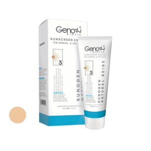 ضد آفتاب رنگی پوست خشک ژنو بایوتیک مدل Suno gen