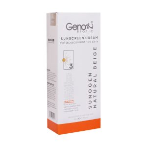 ضد آفتاب رنگی پوست چرب ژنو بایوتیک مدل Suno gen